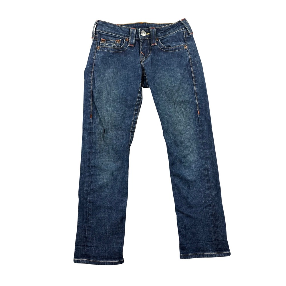 Y2K True Religion‎ Jeans Women 24 Blue Lizzy Low Rise Skinny Stretch Denim USA